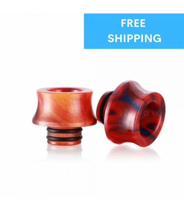 Large Resin Twin O' Ring Wide Bore 510 Drip Tip