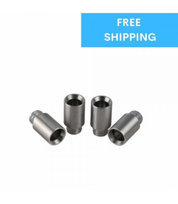 Smooth Wide Bore Style Stainless Steel Drip Tip
